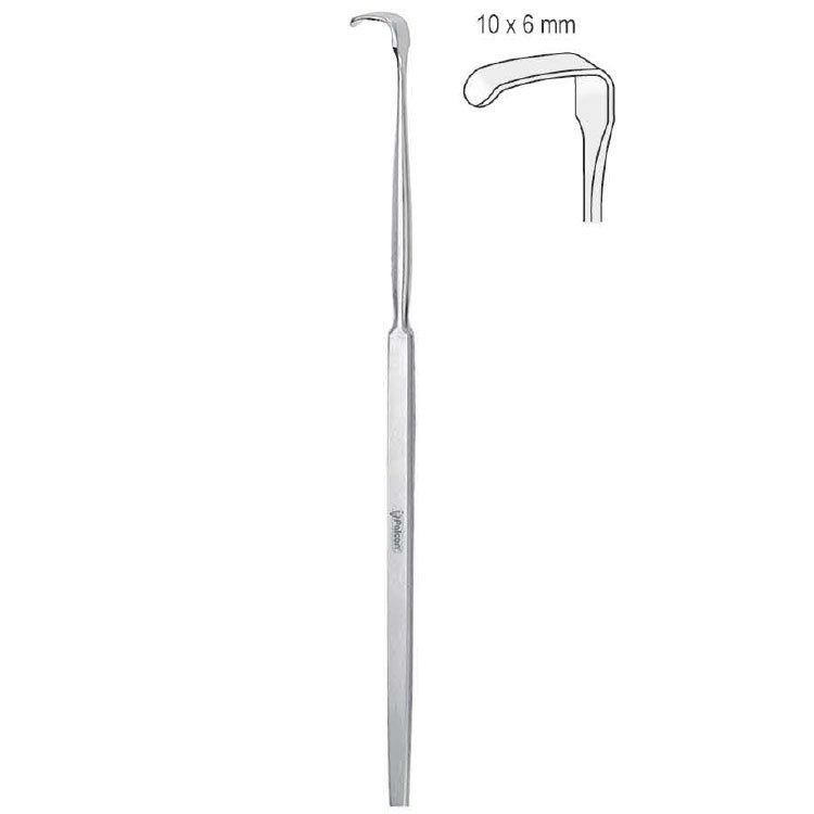 Retractor Senn-Green 10x6mm, 150mm