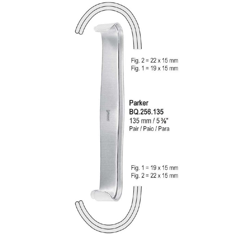 Retractor Parker DE 135mm (Pair)