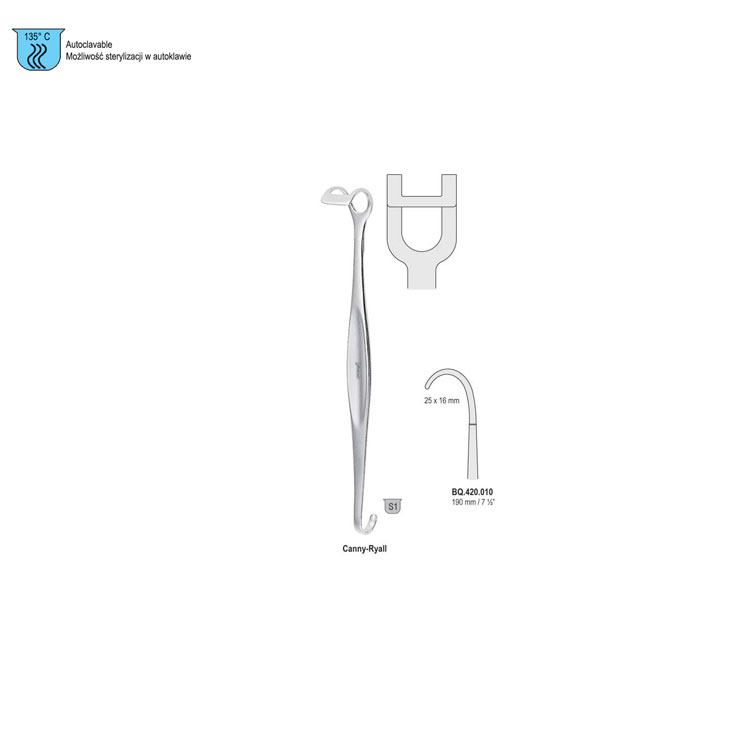 Retractor Canny-Ryall 35x32mm, 200mm