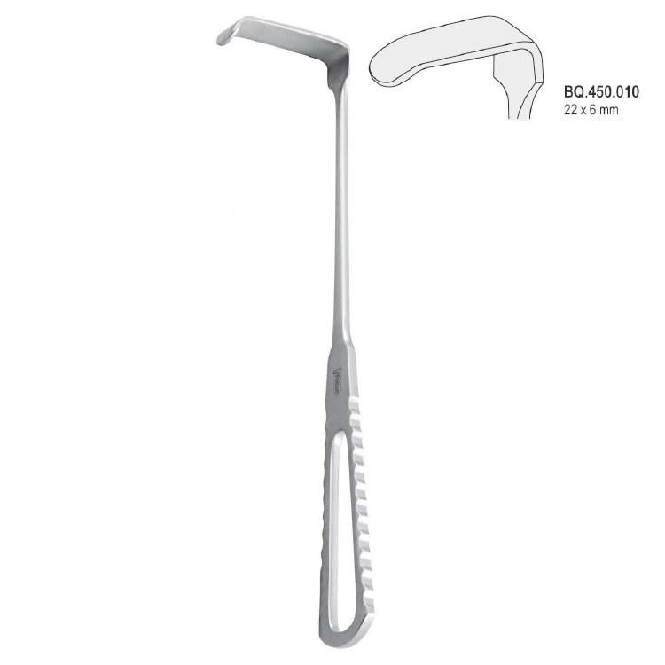 Retractor Langenbeck-English Pattern 22x6mm, 220mm