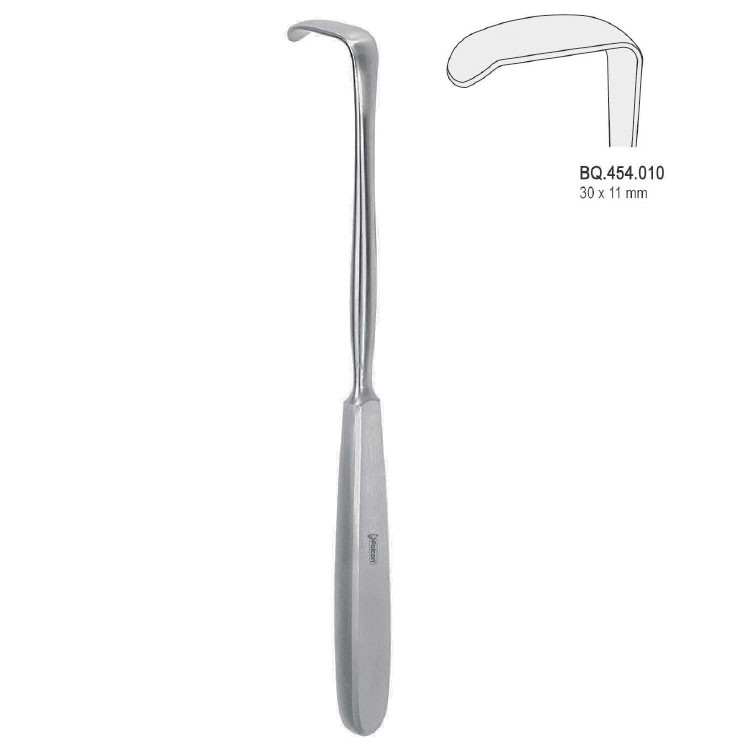 Retractor Langenbeck hollow handle 30x11mm, 220mm