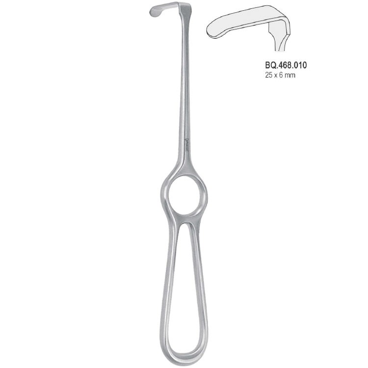 Retractor Kocher-Langenbeck 25x6mm, 215mm