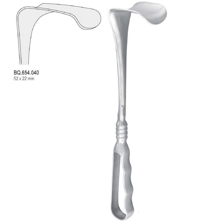 Retractor Richardson 52x22mm, 240mm