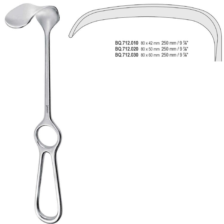 Retractor Kocher 80x60mm, 250mm
