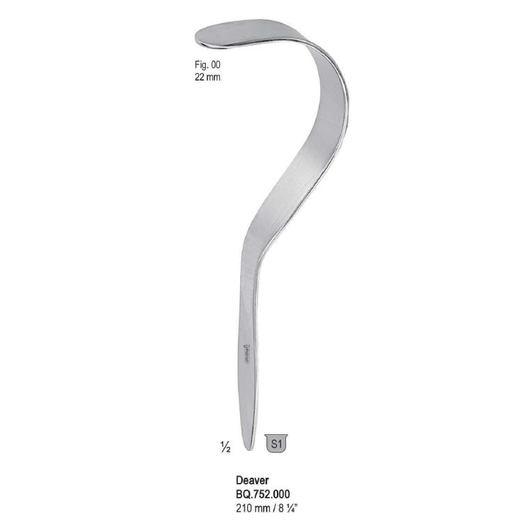 Retractor Deaver 22mm, 210mm fig. 00