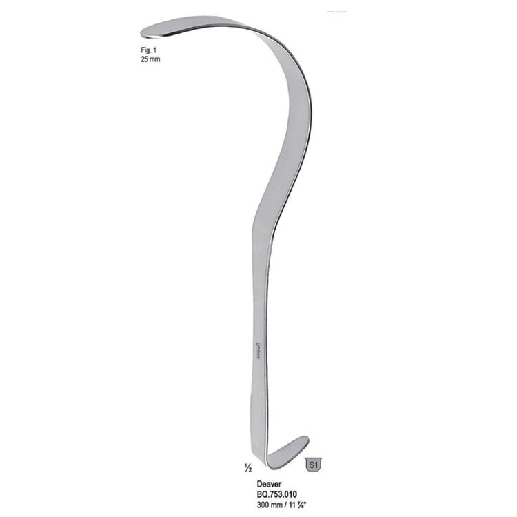 Retractor Deaver 25mm, 300mm fig. 1