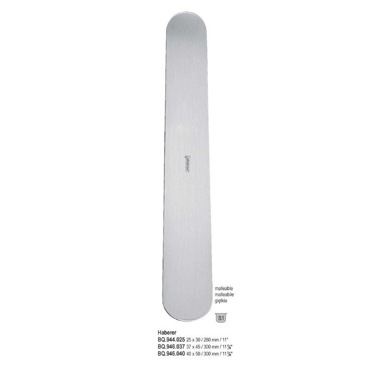 Spatula abdominal Haberer 37x45mm, 300mm
