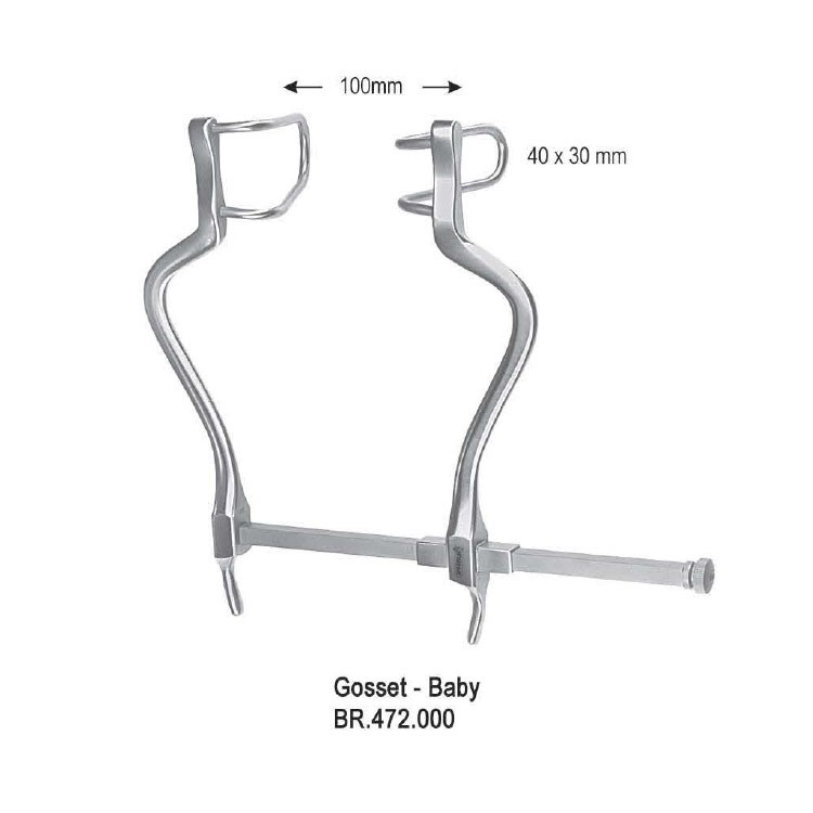 Retractor SR abdominal Gosset-Baby set
