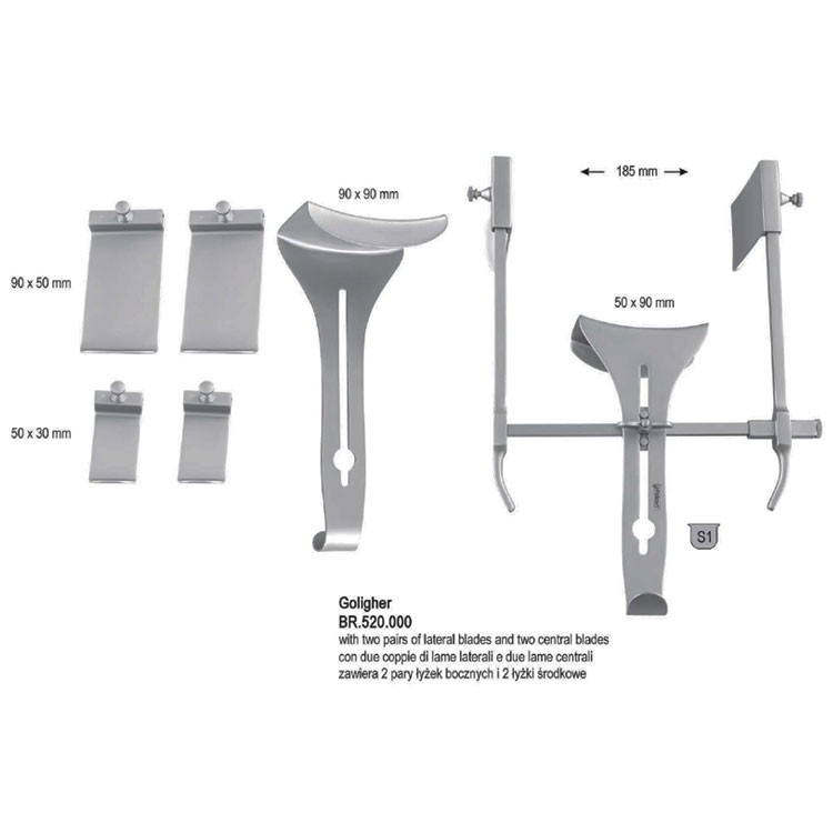 Retractor SR abdominal Goligher set
