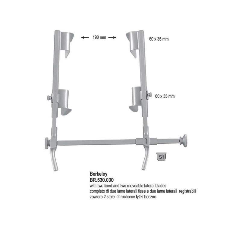 Retractor SR abdominal Berkeley set