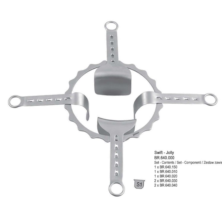 Retractor SR abdominal Swift-Jolly set