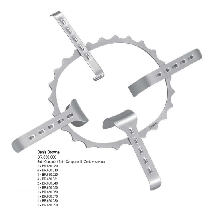 Retractor SR abdominal Denis Browne spare blade only fig. E