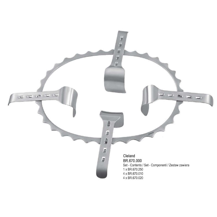 Retractor SR abdominal Cleland spare blade only 114x60mm 