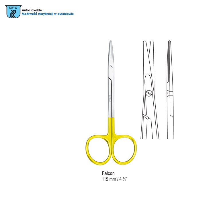 Falcon-Cut Scissors strabismus Falcon straight 115mm 