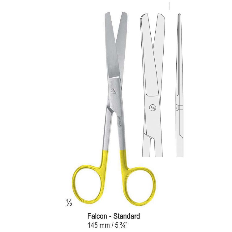 Falcon-Cut Scissors Falcon-Standard bl/bl straight 145mm