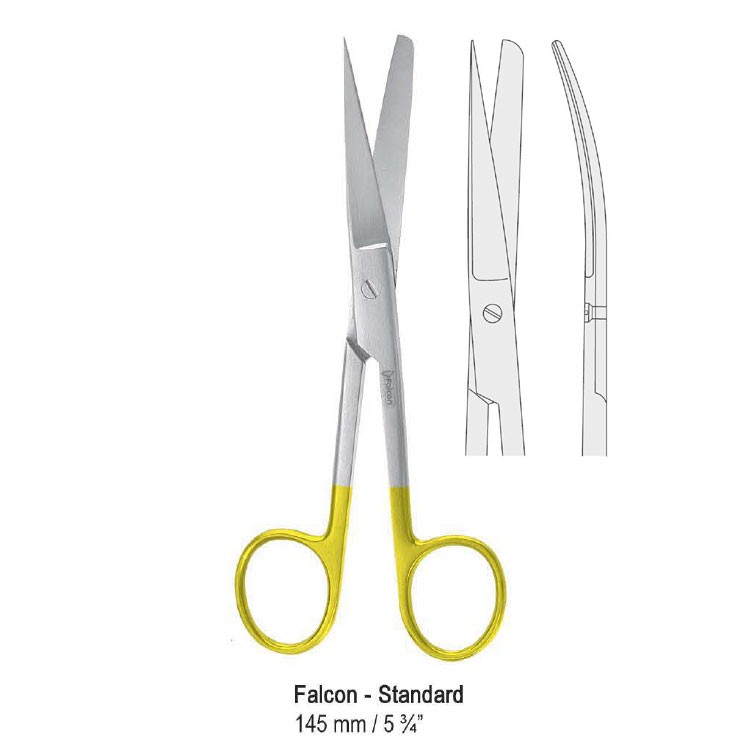 Falcon-Cut Scissors Falcon-Standard bl/sh curved 145mm