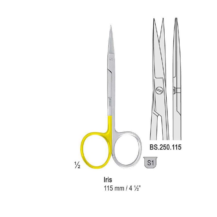 Super-Cut Scissors Iris straight 115mm 
