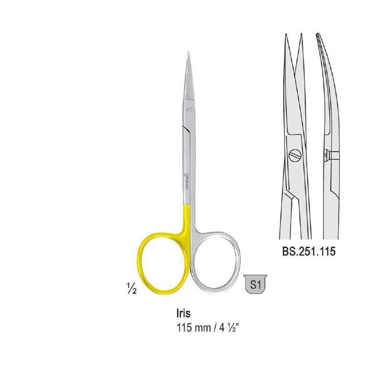 Super-Cut Scissors Iris curved 115mm 