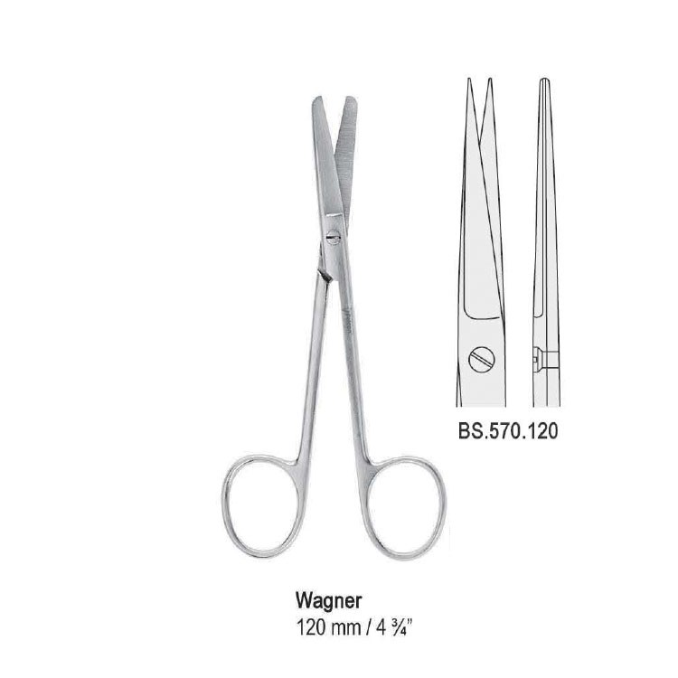 Scissors Wagner sh/sh straight 120mm