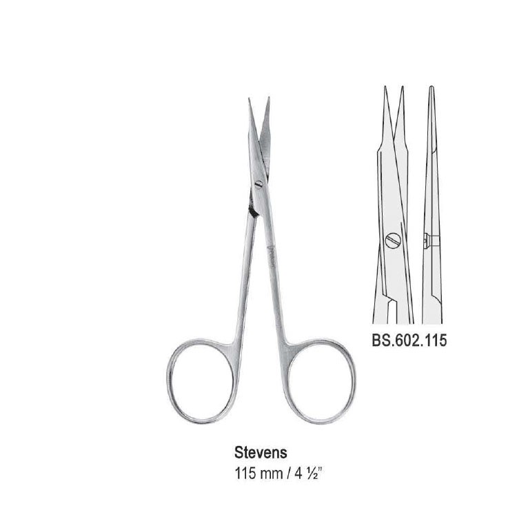 Scissors Stevens sh/sh straight 115mm