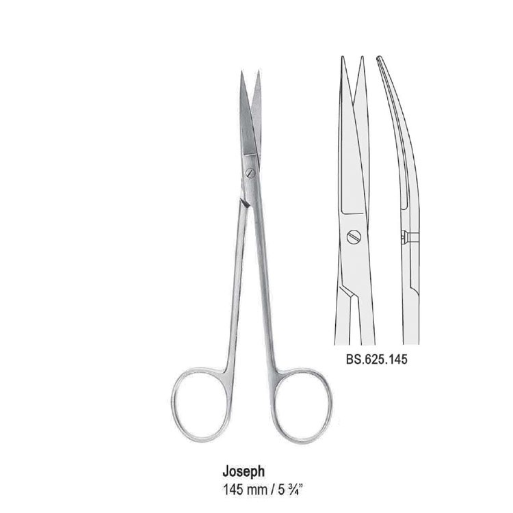 Scissors Joseph curved 145mm