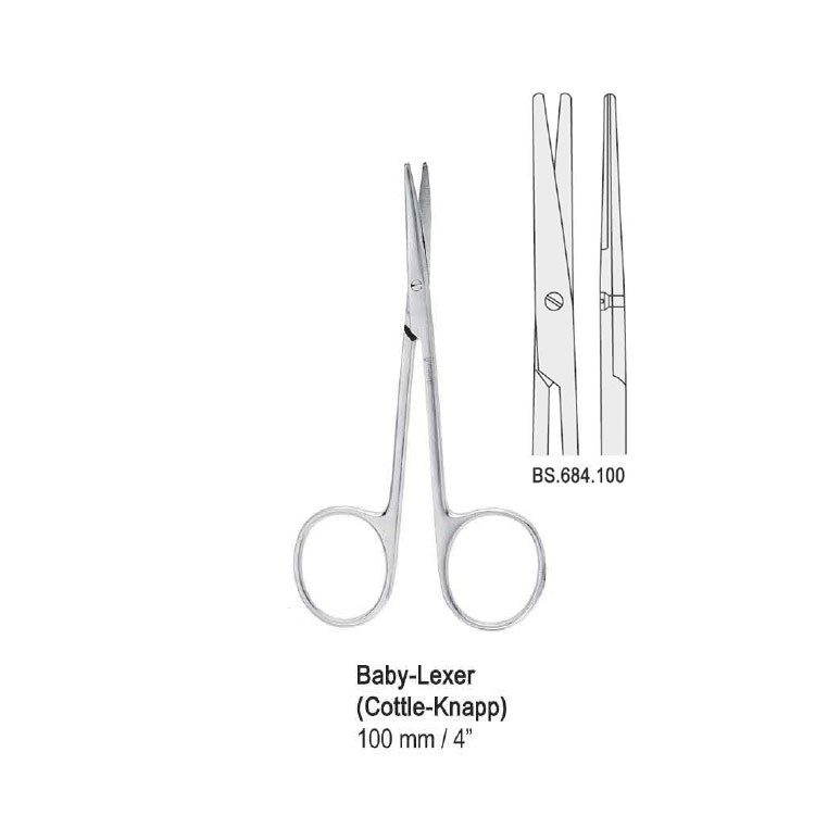 Scissors Baby-Lexer(Cottle-Knapp) straight 100mm