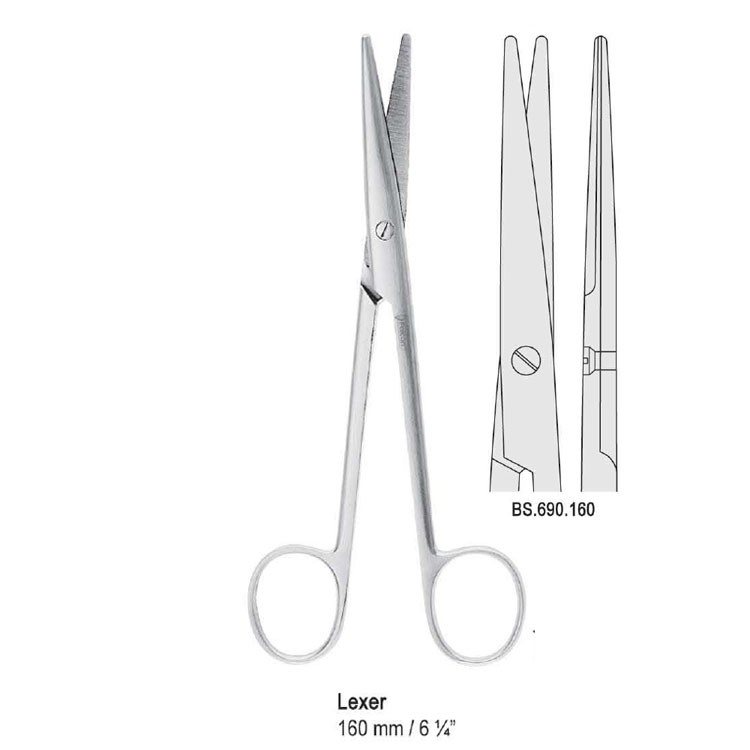 Scissors operating Lexer straight 160mm
