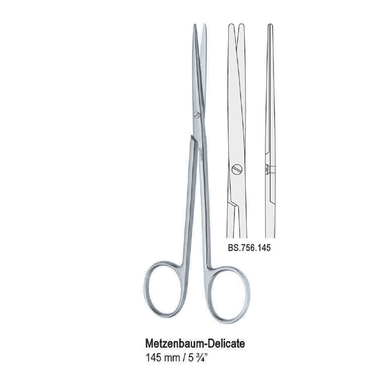 Scissors Metzenbaum straight 145mm delicate