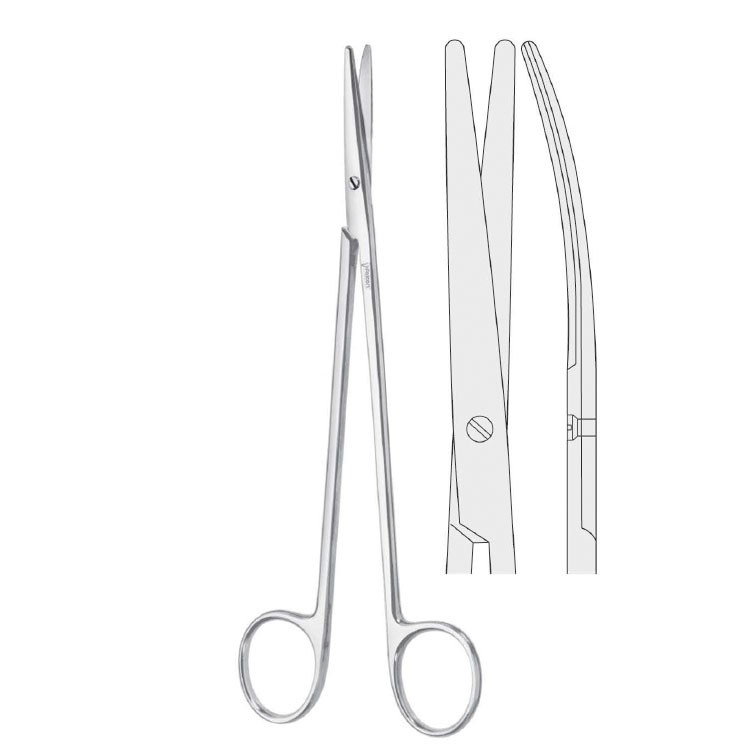 Scissors Metzenbaum-Nelson BL/BL curved 260mm