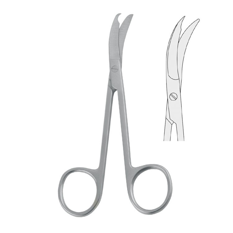 Scissors ligature Northbent 90mm