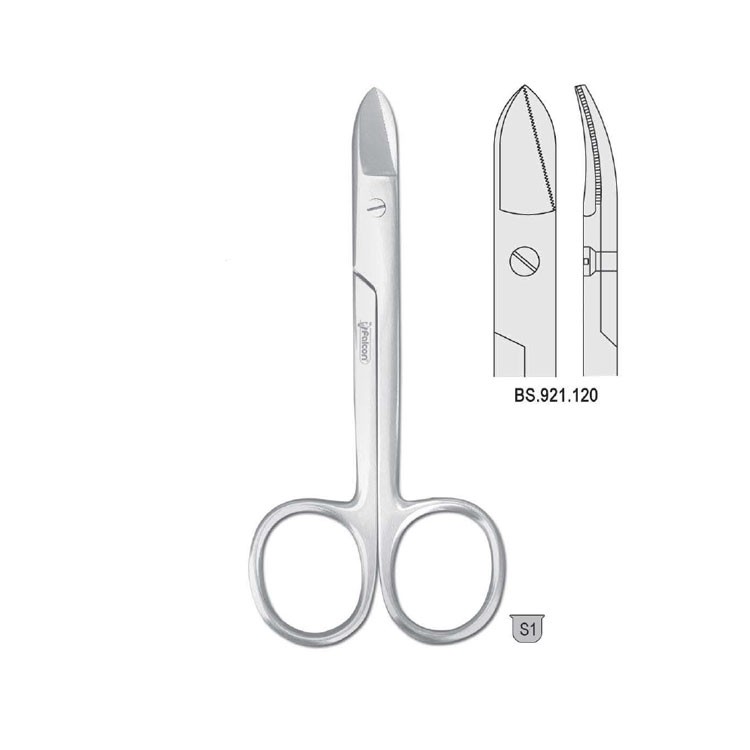 Scissors crown Bee Bee cur. 120mm saw edge