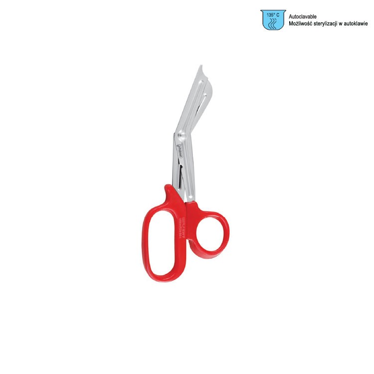 Scissors Universal British model with black plastic handle 180mm