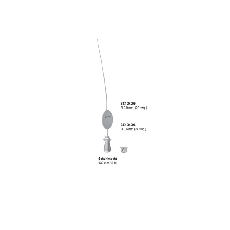 Tube suction Schuhknecht ø 0.6mm (24 swg.) 130mm