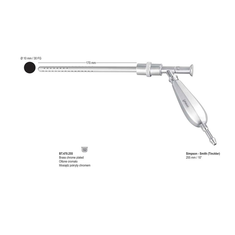 Tube suction Simpson-Smith (Tinckler) 255mm CP