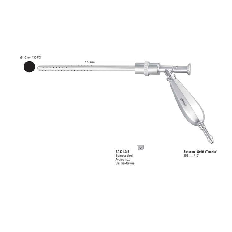Tube suction Simpson-Smith (Tinckler) 255mm SS