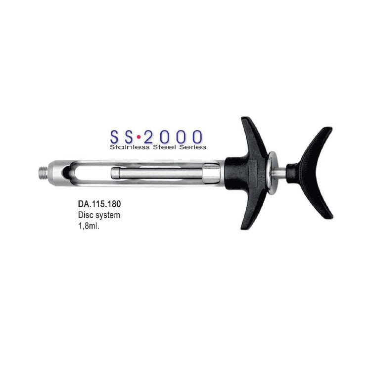 SS-2000 Syringe self aspirating Disc-System 1.8ml. Metric 