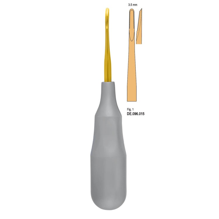 Ergo-Form Elevator Falcon serrated straight 3.5mm, fig.1