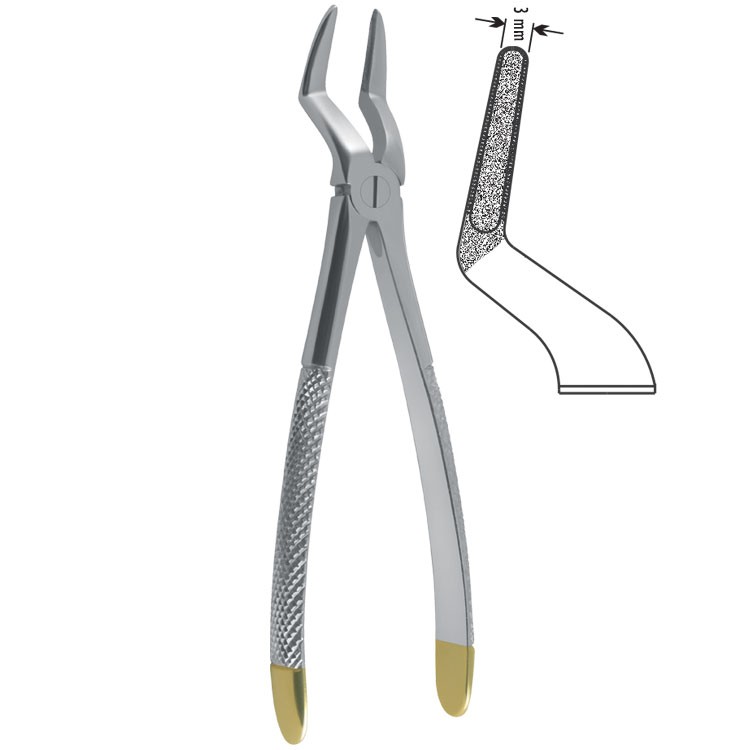 Diamond-Grip Extraction forceps European pattern fig. 51A