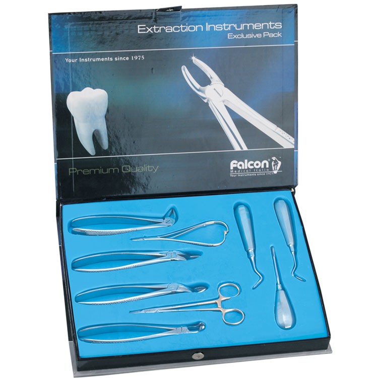 Extraction instruments set of 9 pieces
