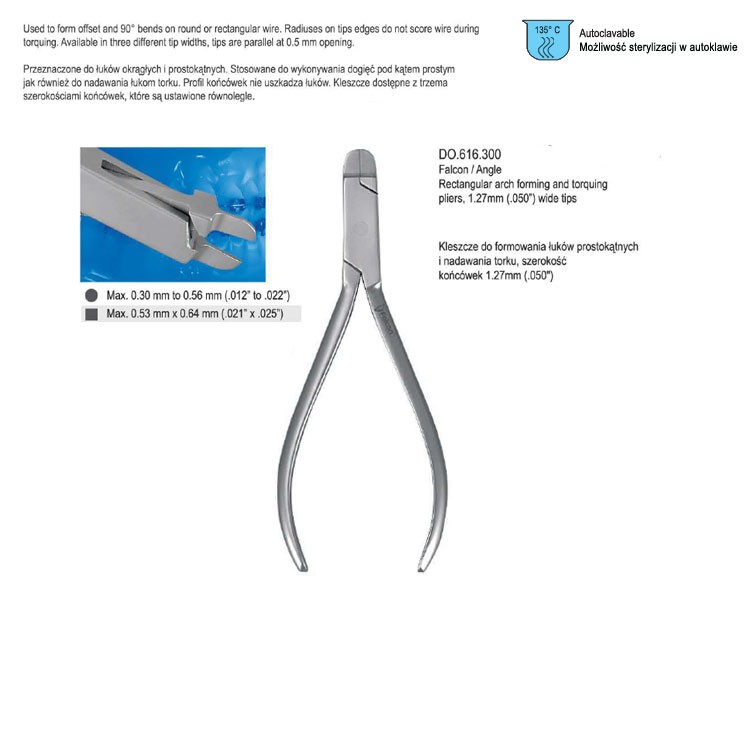 Pliers arch forming Falcon