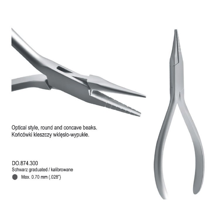 Pliers loop forming Schwarz graduated