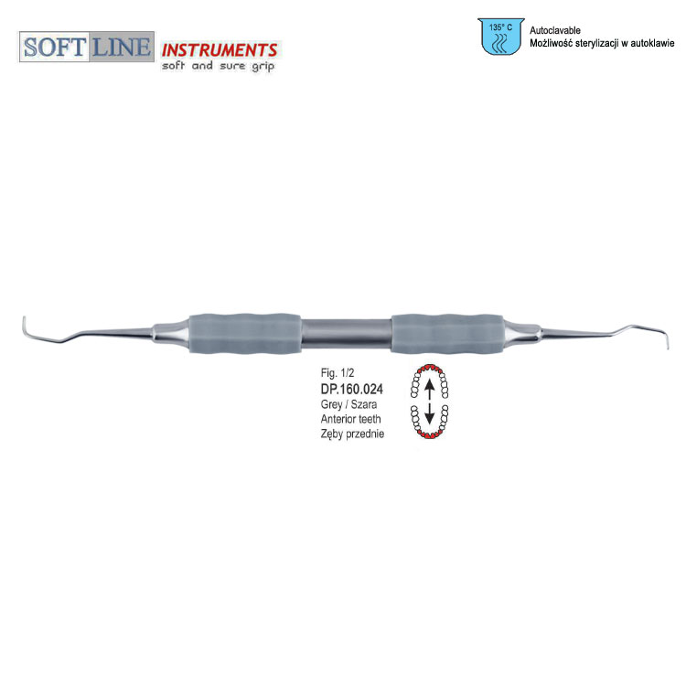 Soft-Line Curette Gracey de fig. 1/2 (Grey)