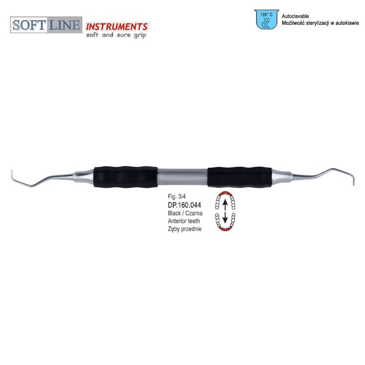 Soft-Line Curette Gracey de fig. 3/4 (Black)