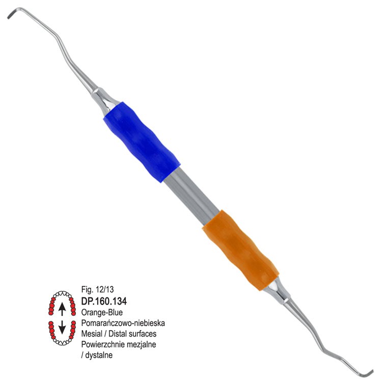 Soft-Line Curette Gracey de fig. 12/13 (Orange/Blue)