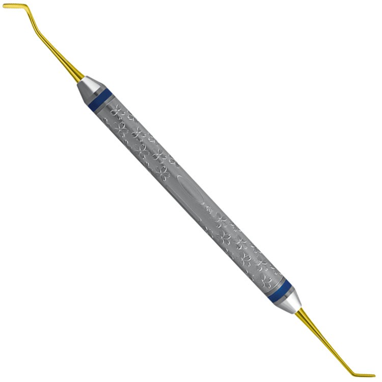 Flower-Line Filling instruments Goldstein-mini fig. 1, TIN coated 
