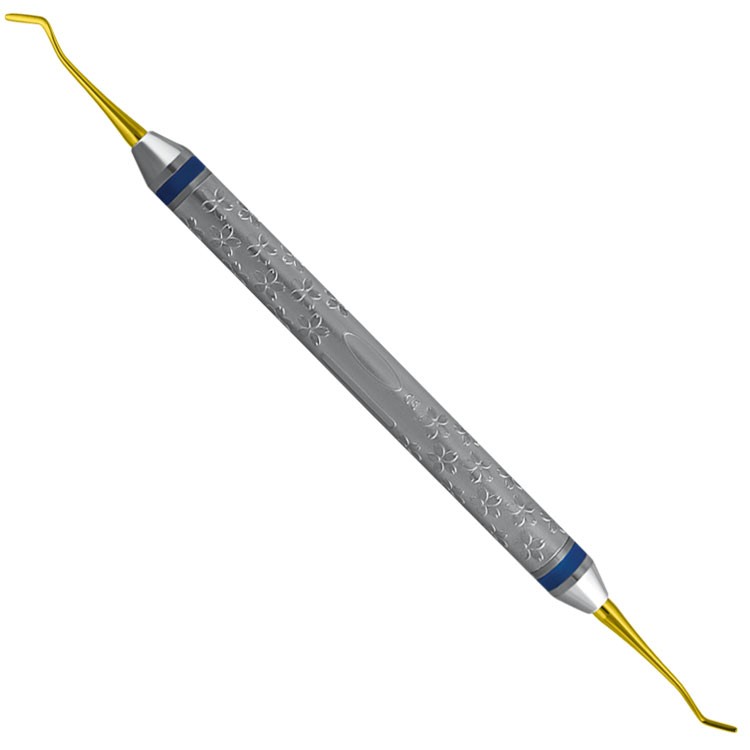 Flower-Line Filling instruments Goldstein-mini fig. 3, TIN coated
