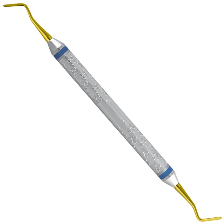 Flower-Line Filling instruments Goldstein-mini fig. 4, TIN coated 