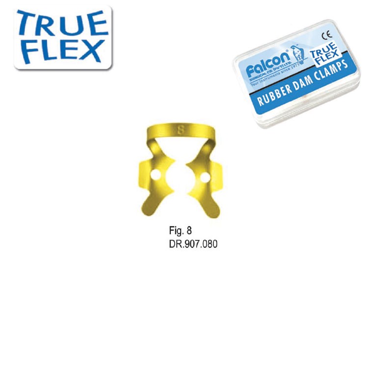 True-Flex Rubber dam clamp fig. 8