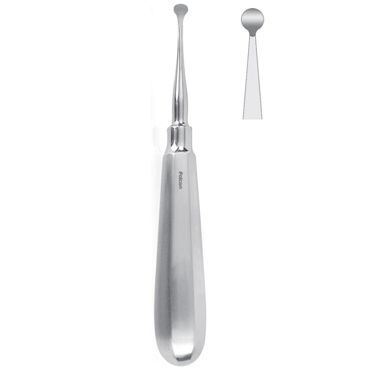 Bone curette se Molt hollow handle fig. 4