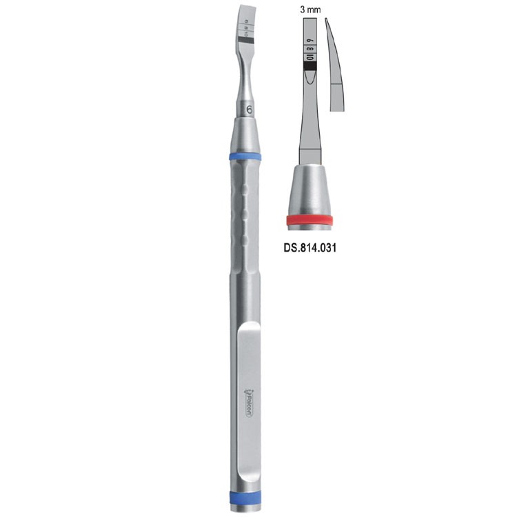 Osteotome With Marking Curved 3mm